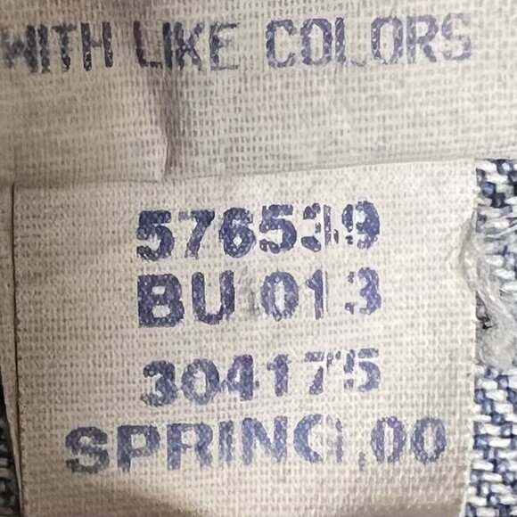 Old Navy Y2K Denim Jean Jacket Girls Size 12 Medium Embroidery Flowers 2000 Vtg - Picture 15 of 16